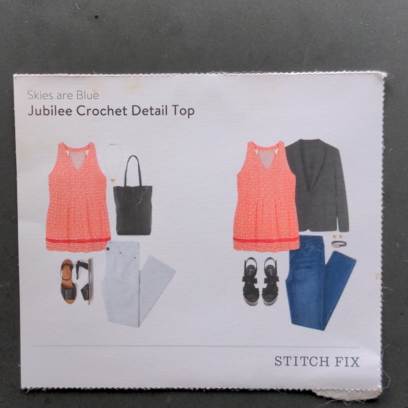 Skies Are Blue Jubilee Crochet Detail Top - Picture 9 of 9